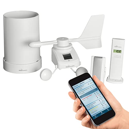 Technoline MA 10050 Wetterstation Haus-Überwachungs-System Mobile - Alerts, 37 x 18,5 x 20,5 cm von Technoline