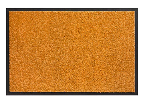 Hamat Teppich für Eingangsbereich, Twister – Fuchsia – 40 x 60 cm – rutschfeste Unterseite aus Vinyl, Orange, 60 x 80 cm von Hamat