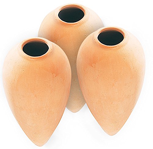 Royal Gardineer Bewässerungsstecker: 3er-Set Terracotta-Wasserspender Classico für Topfpflanzen, je 125ml (Wasserspender für Blumentöpfe, Wasserdosierer Pflanzen, Feuchtigkeitsmesser) Royal Gardineer Bewässerungsstecker: 3er-Set Terracotta-Wasserspender Classico für Topfpflanzen, je 125ml (Wasserspender für Blumentöpfe, Wasserdosierer Pflanzen, Feuchtigkeitsmesser) von Royal Gardineer