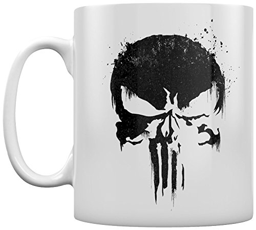 Marvel Comics DC Universe The Punisher Skull Kaffeetassen, Keramik, Mehrfarbig, 7.9 x 11 x 9.3 cm, MG24925 von Pyramid International