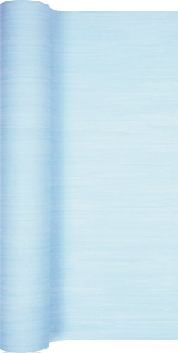 Tischläufer Rolle Uni mit Struktur in hellblau / Airlaid / Tischband für Party / Geburtstag / Hochzeit 40cm x 4,90m von Unbekannt