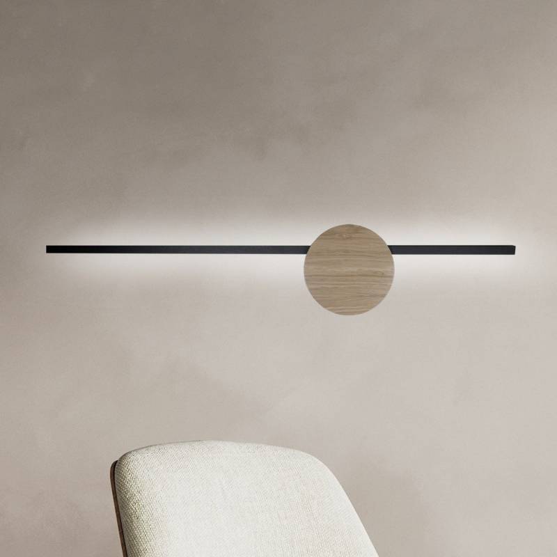 Tk Lighting Led Wandlampe Leuchte Java Ii Schwarz Eiche Metall Höhe 93 Cm B-Ware von Unbekannt