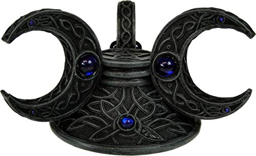 Nemesis Now Triple Moon Kristallkugelhalter, 14,5 cm, Grau von Nemesis Now