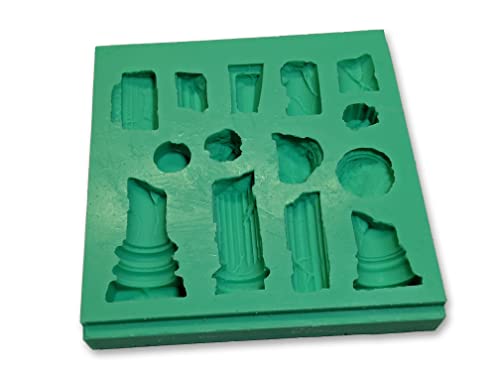 Troll Factory Silikonform Bruchsäulen Segmente Krippenbausteine Set 16, Weiß, Rechteckiger Prism, Form, Silikonform für Krippenbau Troll Factory Silikonform Bruchsäulen Segmente Krippenbausteine Set 16, Weiß, Rechteckiger Prism, Form, Silikonform für Krippenbau von Unbekannt