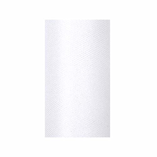 Partydeco Tischläufer Glitzer aus Tüll für Hochzeiten oder Weihnachten weiß 15 cm x 9m Partydeco Tischläufer Glitzer aus Tüll für Hochzeiten oder Weihnachten weiß 15 cm x 9m von PartyDeco
