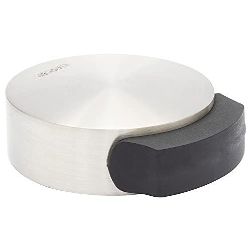 WAGNER Design-Boden-Türstopper SCREW OR GLUE/Schrauben oder Kleben - Durchmesser Ø 50 x 55 x 17 mm, Metall gebürstet, Edelstahloptik, thermoplastischer Kautschuk, Designpreis - 15511111 WAGNER Design-Boden-Türstopper SCREW OR GLUE/Schrauben oder Kleben - Durchmesser Ø 50 x 55 x 17 mm, Metall gebürstet, Edelstahloptik, thermoplastischer Kautschuk, Designpreis - 15511111 von WAGNER
