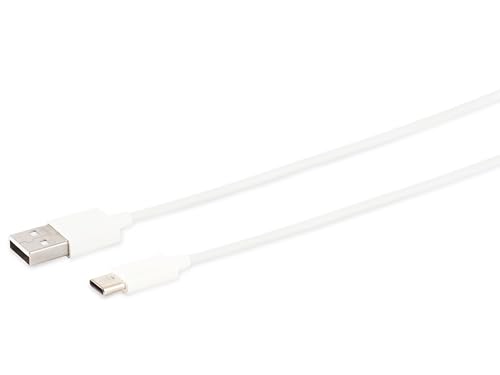 USB-A Ladekabel, USB-C, 2.0, ABS, weiß, 0,5 m von Unbekannt