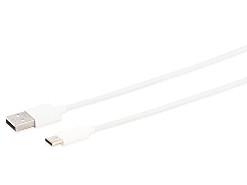 USB-A Ladekabel, USB-C, 2.0, ABS, weiß, 2,0 m von Unbekannt