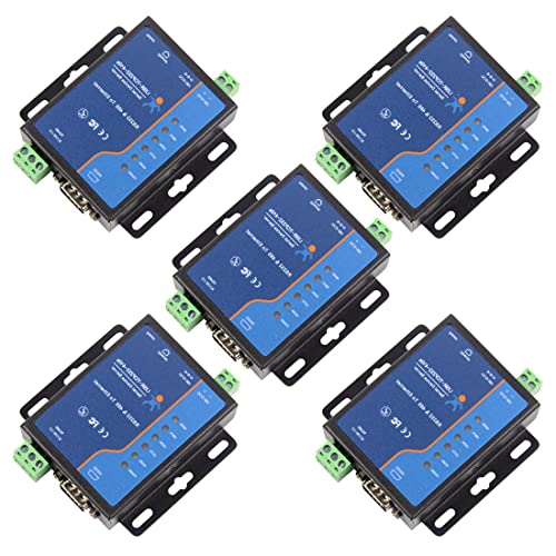 USR-TCP232-410S Industrielle RS232/RS485 Serielle zu Ethernet-Konverter, unterstützt Modbus RTU & TCP Terminal Netzteil RS232 RS485 zu TCP/IP Modul (5 Stück) von JMT