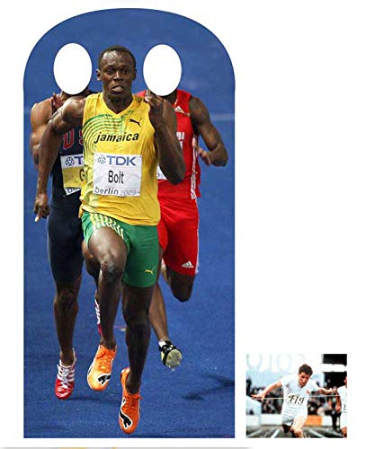 Unbekannt *Olympic BÜNDEL* Usain Bolt Olympic Stand-in Lifesize Cardboard Cutout/Standee/Standup - Includes 8X10 (25X20CM) Star Photo - FANBÜNDEL von Unbekannt