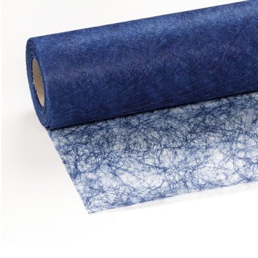 Unbekannt 100 Deko Diamanten + 25 m x 30 cm Sizoflor® Vlies Original Tischband dunkelblau Tischläufer blau für Hochzeit, Weihnachten von Unbekannt