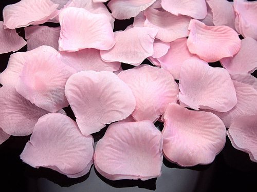 Unbekannt 100 Rosenblätter Rosa Tischdeko Streudeko Hochzeit Blütenblätter Deko 5 cm groß (Rosa) von Stoff-Kollektion