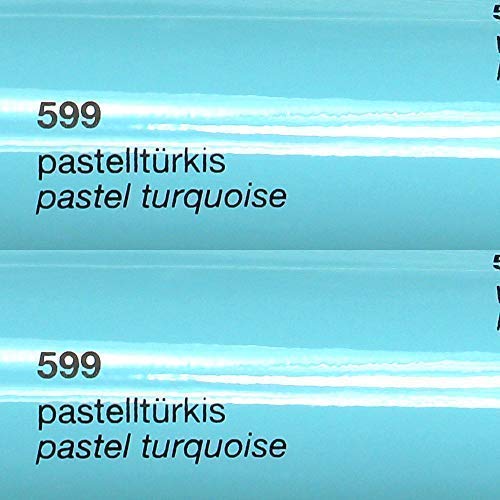 Unbekannt 11€/m² Oracal Plotterfolie Glanz 751c 599 Pastell-Türkis 63 cm Breite gegossene Plotter Möbel-Folie selbstklebend High Performance cast von Unbekannt