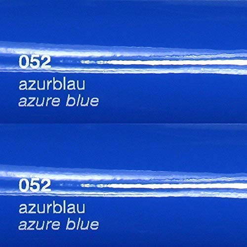 Unbekannt 11€/m² Oracal Plotterfolie Glanz 751c 052 Azurblau 126 cm Breite gegossene Plotter Möbel-Folie selbstklebend High Performance cast von Unbekannt