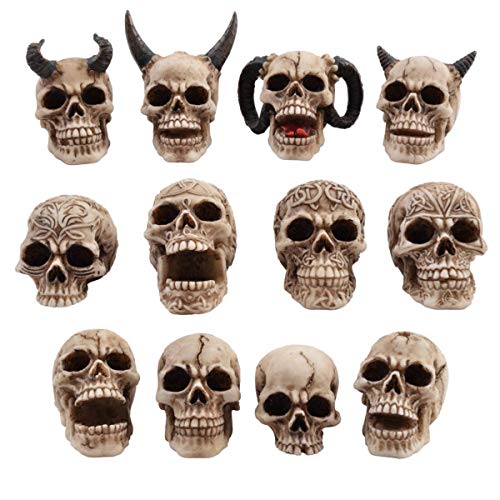Unbekannt 12er Set kleine Schädel Totenkopf Totenschädel Figur von Veronese Design