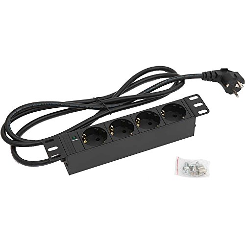 Tritón RAB-PD-X91-C1 Steckdosenleiste 4-Fach, 25,4 cm (10 Zoll) schwarz von Tritón