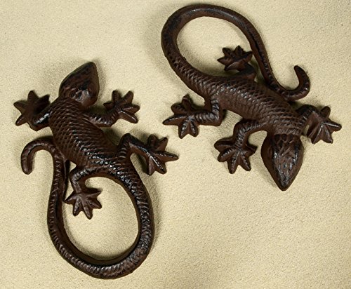 Unbekannt 2er Set Metallfiguren Gecko Salamander Eidechse aus Gusseisen 15x10cm Garten Deko Unbekannt 2er Set Metallfiguren Gecko Salamander Eidechse aus Gusseisen 15x10cm Garten Deko von Unbekannt