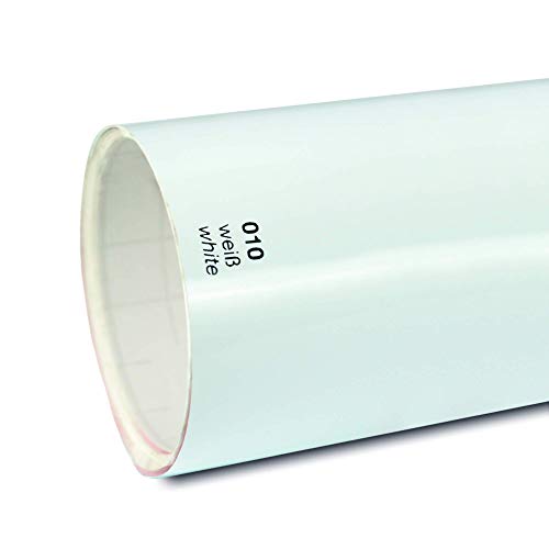 Unbekannt 4,75€/m² Rapid Teck® Glanz Folie - Klebefolie - 5m x 63cm - Plotterfolie- Folie selbstklebend - auch als Moebelfolie - Klebefolie (White Gloss (Glanz Weiß)) von Unbekannt
