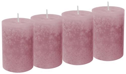 Unbekannt 4 Stumpenkerzen Kerzen Rosa Taufe Hochzeit Tischdeko Deko von Unbekannt