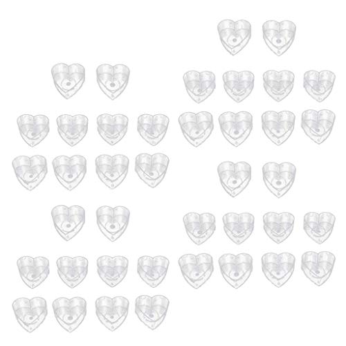 Unbekannt 40 Set klare Herzformen Teelichtbecher leere Box Kerze Wachs Behälter Kerzenform Modell Kerzendocht DIY Gelee Gel Wachs Kerzen Teelichter AOD Unbekannt 40 Set klare Herzformen Teelichtbecher leere Box Kerze Wachs Behälter Kerzenform Modell Kerzendocht DIY Gelee Gel Wachs Kerzen Teelichter AOD von Unbekannt