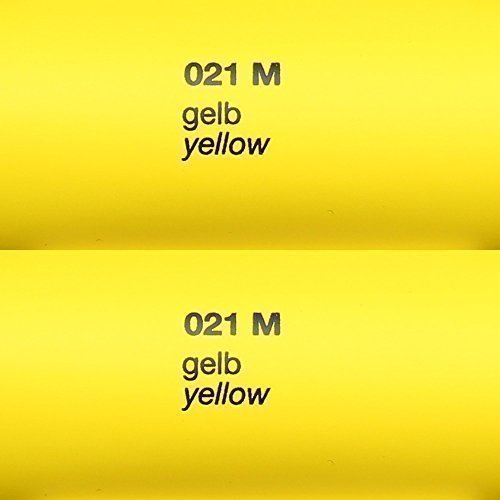 Unbekannt 5,39€/m² Rapid Teck® Matt Folie - 021 Gelb - Klebefolie - 5m x 63cm - Folie Matt Plotterfolie - Klebefolie selbstklebend - auch als Moebelfolie - Dekofolientage von Unbekannt