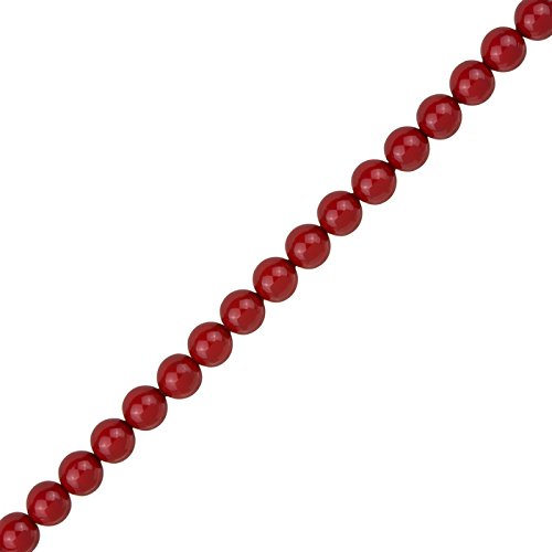 Unbekannt 6 mm Swarovski Kristall Glas Perlen 5810 Koralle rot 50 Stück von Unbekannt