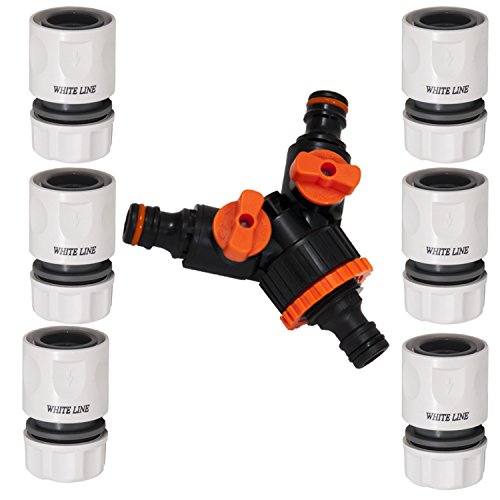 Unbekannt 6 x Schlauchkupplung weiß,1 x Y Verteiler mit Hahn Unbekannt 6 x Schlauchkupplung weiß,1 x Y Verteiler mit Hahn von Unbekannt