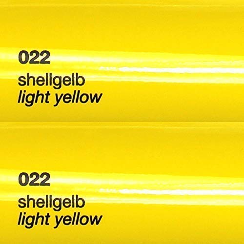 Unbekannt 11€/m² Oracal Plotterfolie Glanz 751c 022 Shell-Gelb 63 cm Breite gegossene Plotter Möbel-Folie selbstklebend High Performance cast von Unbekannt