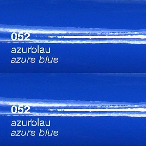 Unbekannt 11€/m² Oracal Plotterfolie Glanz 751c 052 Azurblau 63 cm Breite gegossene Plotter Möbel-Folie selbstklebend High Performance cast von Unbekannt