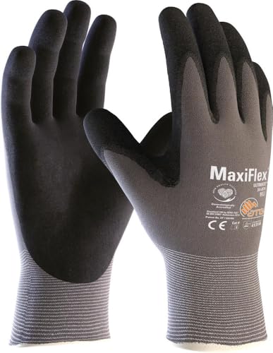 Unbekannt ATG Handschuhe 34-874 Montagehandschuhe MaxiFlex Ultimate Mehrfarbig grau/schwarz 8 von maman