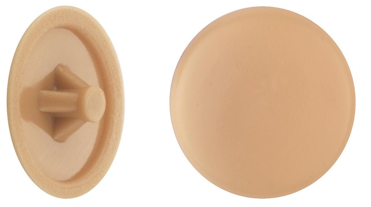 Connex Abdeckkappe Abdeckkappen Ø 12 mm für PZ Schrauben hellbraun - Connex Abdeckkappe Abdeckkappen Ø 12 mm für PZ Schrauben hellbraun - von Connex