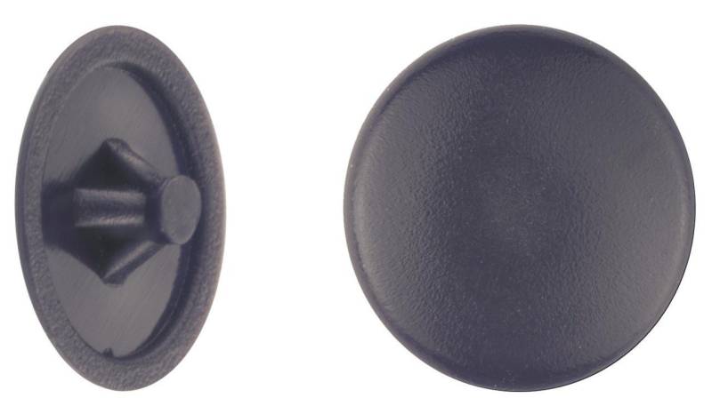 Connex Abdeckkappe Abdeckkappen Ø 12 mm für PZ Schrauben schwarz - 50 von Connex