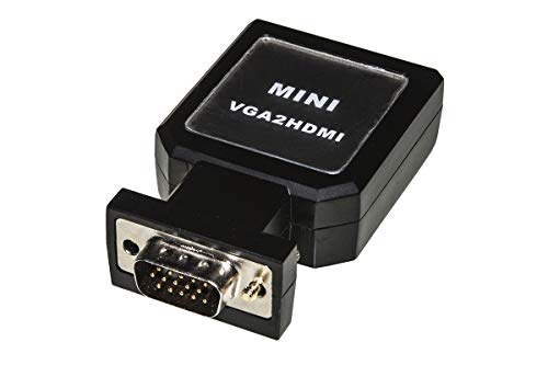LINK Adapter von PC VGA + Audio 3,5 mm Stereo auf HDMI TV oder Video von LINK