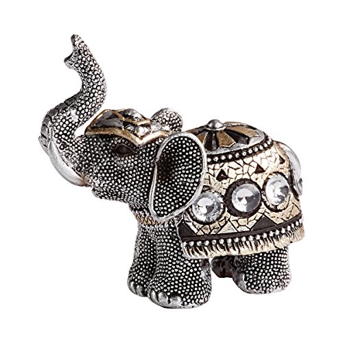 Unbekannt Baby-Schmuck-Elefant, Figur Statue Hingucker Baby-Elefant Glitzer-Steinchen Deko Dekoration Schmuck Wohnzimmer Schlafzimmer von Unbekannt