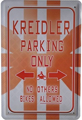 Unbekannt Blechschild 20x30 cm Kreidler Parking only Motorrad Moped Kult Bike Metall Schild von Unbekannt