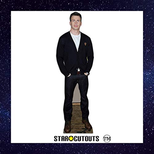 Partyrama Chris Evans in Lebensgröße 183 cm von STAR CUTOUTS