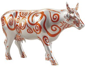 Unbekannt Cowparade – Kuh Cow Parade: Breite metallicow 46716 von Unbekannt