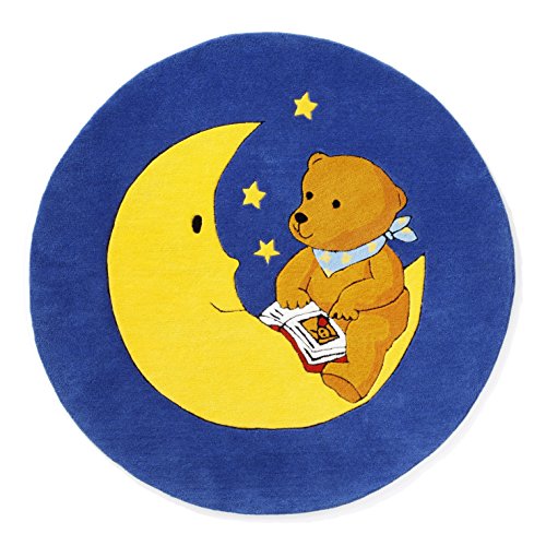 Der Mondbär Kinderteppich, Blau von Der Mondbär