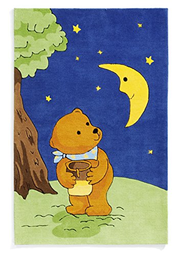 Unbekannt Der Mondbär Kinderteppich, Bunt, 190 cm x 130 cm von Unbekannt