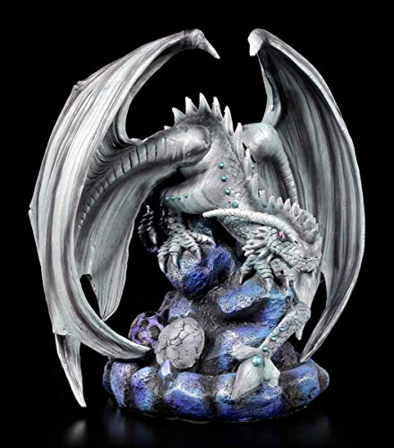 Unbekannt Drachen Fantasy Figur - Adult Rock Dragon, Motiv von Anne Stokes | Statue Fantastische Kreatur und Gothic Dekofigur, handbemalt, inkl. Geschenkbox, H 20 cm von Unbekannt