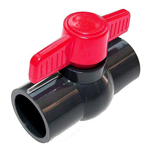 Unbekannt Einklebekugelhahn Kugelhahn Absperrhahn aus PVC-U mit 2 X Klebemuffe für 40mm Rohrleitungen von Unbekannt
