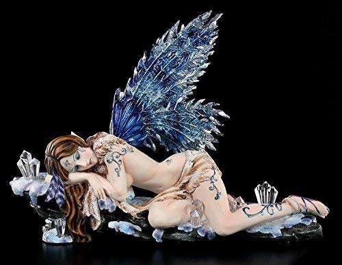 Unbekannt Elfen Figur - Crystaldormia Winter Fairy - Elfenfigur Elfe Fee Deko Statue von Unbekannt