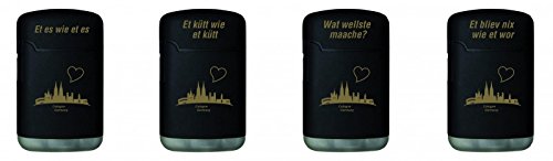 Unbekannt Feuerzeug Köln Skyline schwarz von Unbekannt