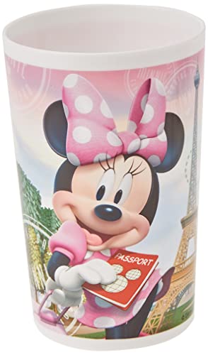 FUN HOUSE 005509 Disney Minnie Glas für Kinder Polypropylen Rosa 10 x 0,025 x 6,5 cm von Fun House