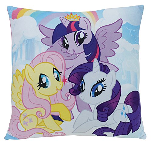 Unbekannt Fun House 712530 My Little Pony Kissen quadratisch für Kinder Polyester 35 x 15 cm von Fun House