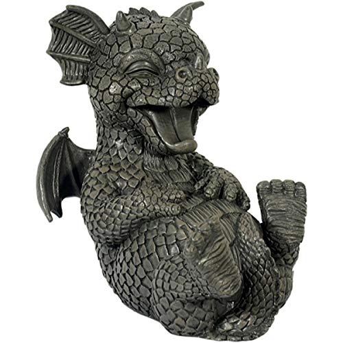 Unbekannt Gartenfigur Gartendrache - Modell Witzbold - Fantasy Figur Deko Drache Garten von Unbekannt