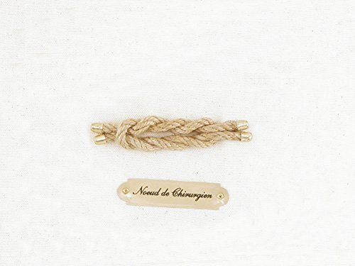 Unbekannt Générique 697 Deko-Objekt Knoten des Chirurg Kunststoff beige 7 x 1 x 2 cm von Unbekannt