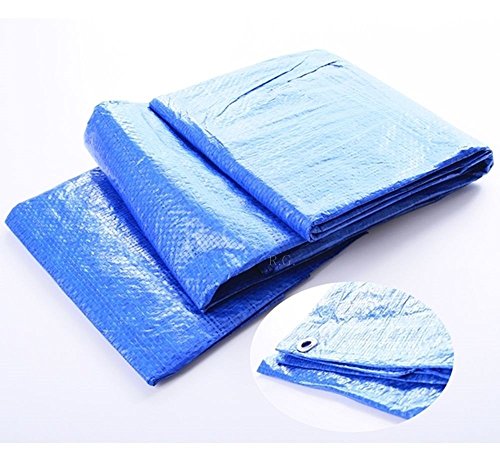 Gewebeplane Abdeckplane Plane mit Ösen Wasserdicht Folie 3m² bis 400m² (6 x 12 m (72m²)) von Unbekannt