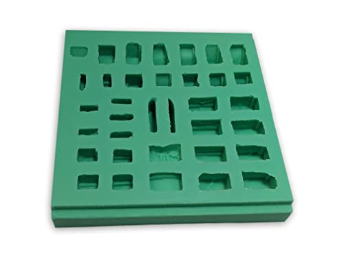 Unbekannt Giessform Silikonform Fenster Krippenbausteine Set 13 von Unbekannt