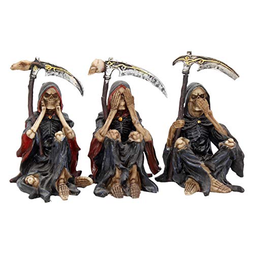 Nemesis Now 9.5cm Set of 3 Something Wicked 9,5 cm 3er-Set, Schwarz, 9.5 3cm, 3 von Nemesis Now